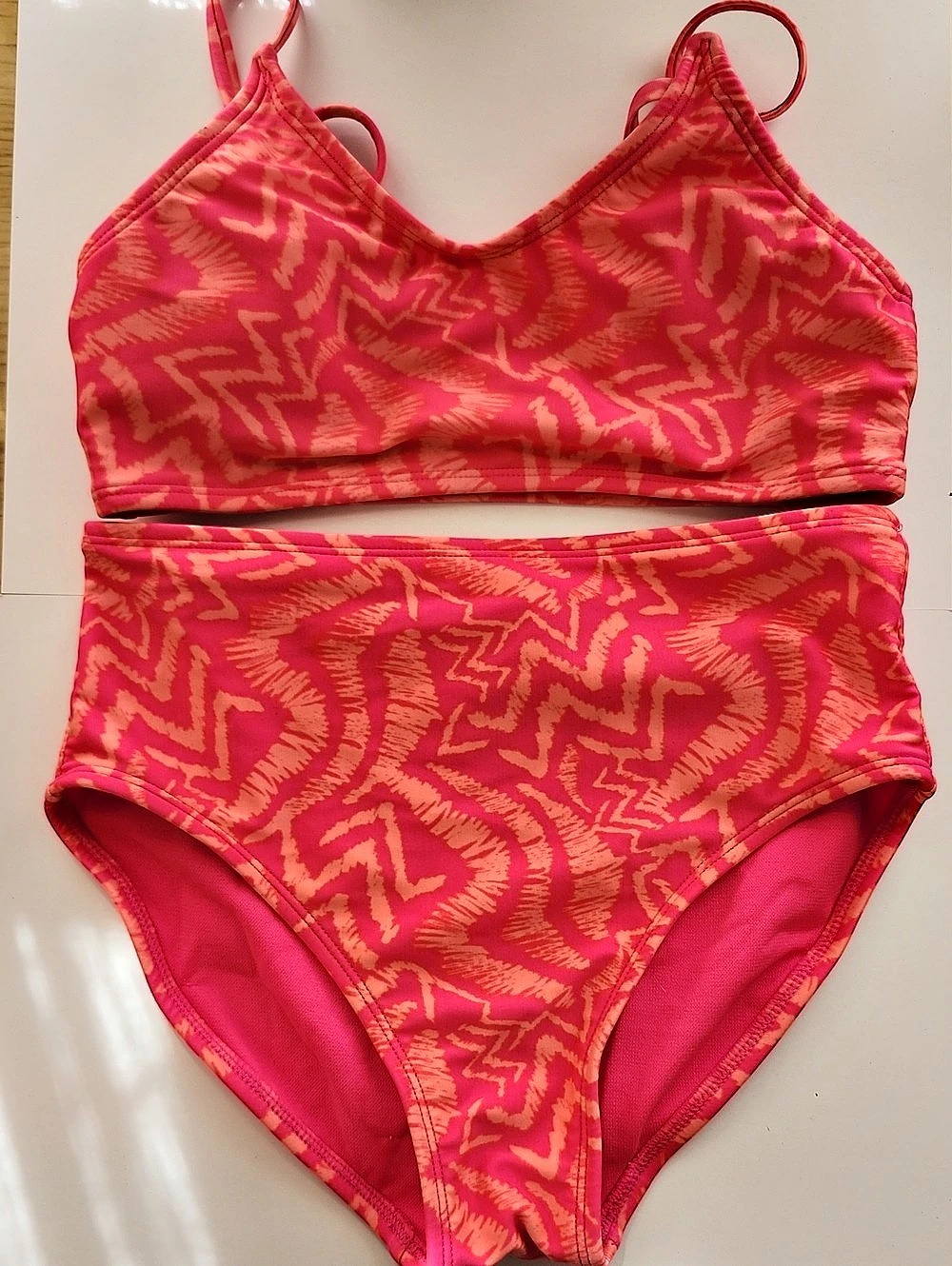 art class Geometric Bikini in Pink & Orange